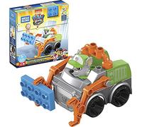 Mega Bloks - PAW Patrol Camioncino Ecologico di Rocky con Personaggio Rocky Articolato e 10 Mini Blocchi da Costruzione, Giocattolo per Bambini 3+Anni, GYH93
