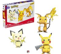 Mega Bloks Pokemon Action Figures Giocattolo Building Set 10.2cm Pikachu Raichu