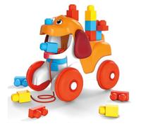 Mega Bloks- Cagnolino Pupù e Vai, con 15 Blocchi da Costruzione, Giocattolo per Bambini 1+Anni, GNW63