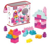 Mega Bloks Sacca Ecologica Rosa 60 Pezzi Blocchi da Costruzione