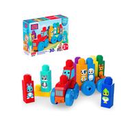 MEGA Bloks - Trattore degli Animali Costruisci e Impara, set con 30 blocchi da costruzione per imparare i colori e gli animali, 8 amici della fattoria inclusi, 1+ anni, JKG33