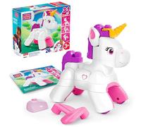 MEGA Bloks - Unicorno Costruisci e Incanta, set da costruire con 26 blocchi di grandi dimensioni e ruote funzionanti, unicorno trasformabile in cucciolo o in Pegaso, 3+ anni, JKG36