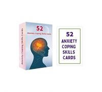 Mega Bundle per alleviare l'ansia, 56 pagine per alleviare l'ansia e 52 carte di coping, diario per la gestione dello stress, diario per il benessere mentale, quaderno per la cura di sé per donne