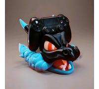 Mega Charizard X Porta Controller Supporto PS5/Xbox/Switch Fan Art Pokémon Gamin