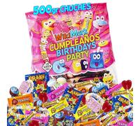 Mega confezione di sacchetti di caramelle di compleanno da 500 g. Caramelle ripiene di pignatta. Caramelle senza allergeni. Confezione di caramelle. Circa 75 caramelle. WikiMark