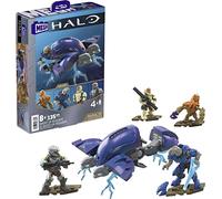Mega Construx Halo HHC36 - Contiene 135 pezzi - Cofanetto Le Ghost de Requiem - Confezione da 4 mini statuette articolate 5 cm + nave da costruire