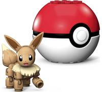 Mega Construx-Pokemon, Mini Eevee Assemblabile con Pokeball, Giocattolo per Bambini 6+ Anni, GKY74