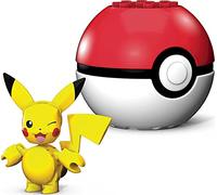 Mega Construx-Pokemon, Mini Pikachu Assemblabile con Pokeball, Giocattolo per Bambini 6+ Anni, GKY69