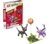 Mega Construx Pokémon Umbreon ed Espeon - Set di Costruzioni con Mattoncini - 2 Personaggi da 10 cm - Sviluppa la Creatività - Regalo Bambini 6+ Anni