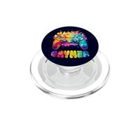 Mega cooler farbenfroher GAYMER Print PopSockets PopGrip per MagSafe
