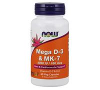 Now Foods Mega D3 e K2 MK-7, 60 capsule