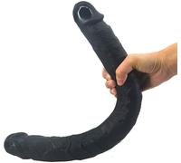 MEGA Dildo realistico SEX TOY sadomaso DOPPIO pene black INTIMO sexy fallo