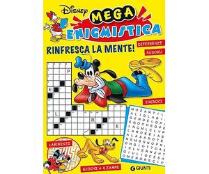 Mega enigmistica Disney. Rinfresca la mente! Differenze, sudoku, labirinti, giochi a 4 zampe