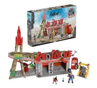 MEGA Fallout Stazione di servizio Red Rocket, set da costruire con 824 mattoncini, 2 personaggi snodati tra cui l'Unico Sopravvissuto e accessori inclusi, per collezionisti, 17+ anni, HXT00