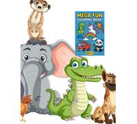 Mega Fun Coloring Book for Kids Ages 4-8 Subtitle: 50+ Pages of Wholesome Coloring Adventures with Positive Messages: Educational Coloring Book With ... exploration and more for childer aged 4-8