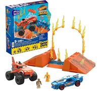 MEGA Hot Wheels Monster Trucks Building Toy Car, Smash & Crash Tiger Shark Chomp