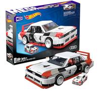 MEGA Hot Wheels - Audi 90 Quattro IMSA GTO, macchina da costruire con 973 pezzi e mini veicolo die-cast incluso, set per collezionisti da esporre, 18+ anni, HRY20