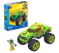 MEGA Hot Wheels - Set da costruzione Monster Truck Gunkster con 1 micro personaggio snodato e 69 blocchi, Giocattolo per Bambini 5+ Anni, HDJ94