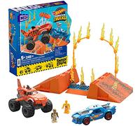 MEGA Hot Wheels Monster Trucks Building Toy Car, Smash & Crash Tiger Shark Chomp