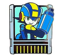 Mega Man.EXE Chip - Mega Man Battle Network - Pin smaltato da collezione, Small, Zinco, No