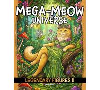 Mega-Meow Universe Legendary Figures 2: Cat Coloring Book for Adults and Teens Featuring Legendary, Mythical, Fictional and Historical Figures & Heroes Reimagined as Cats (Detailed Coloring)