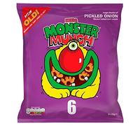 Mega Monster Munch Pickled Onion Snacks 22g x 6 per pack