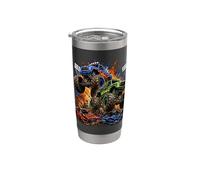 Mega Monster Trucks Auto Crush Mayhem Arena Bicchiere termico in acciaio inox doppia parete