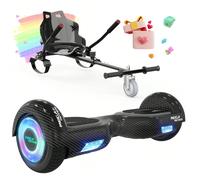 MEGA MOTION Hoverboard da 6,5 pollici con altoparlante Bluetooth e luci a LED sulle ruote, adatto a bambini e adolescenti Design adatto ai bambiniLa combinazione di un hoverboard con batteria da 4Ah e