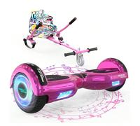 MEGA MOTION Hoverboard da 6,5 pollici con altoparlante Bluetooth e luci a LED sulle ruote, adatto a bambini e adolescenti Design adatto ai bambiniLa combinazione di un hoverboard con batteria da 4Ah e