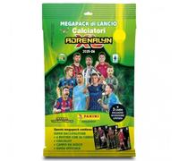 Mega Pack Calciatori 2025-26 Adrenalyn X - Deluxe Edition Pack Panini + portachiave calcio in metallo 3D e portachiave fischietto