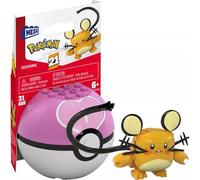 MEGA Pokémon Dedenne Building Toy Kit, action figure snodabili (31 pezzi) per bambini