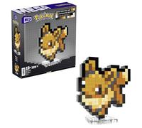 MEGA Pokémon - Eevee Pixel Art, set da costruire con 323 pezzi e stile retrò pixelato, personaggio da esporre con base inclusa o da appendere a parete, giocattolo per collezionisti, 13+ anni, HTH78