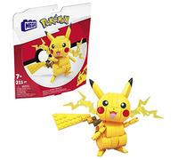 MEGA Pokémon - Pikachu, personaggio da costruire con 211 mattoncini, alto 10+ cm e con dettagli Elettro sulle guance, da collezionare ed esporre, giocattolo per bambini, 7+ anni, GMD31