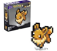 Mega pokémon - eevee pixel art, set da costruire con 323 pezzi e stile retrò pixelato
