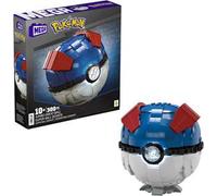 MEGA POKéMON - MEGA BALL GIGANTE, SET DA COSTRUIRE CON 299 PEZZI E LUCI, PULSANTE CENTRALE SI ILLUMINA E LAMPEGGIA