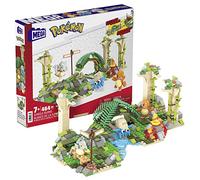 Mega pokémon rovine abbandonate nella giungla set di costruzioni con 464 mattoncini e pezzi compatibili per collegarlo ad altri mondi, set regalo per bambini dai 7 anni in su