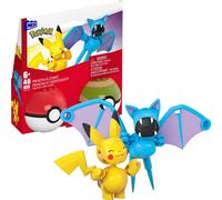 MEGA Pokémon - Set Poké Balls con Pikachu e Zubat, Set da Costruire con 40 Pezzi