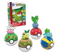 MEGA Pokémon - Set Pokéball Squadra di Tipo Erba, con 118 pezzi da costruire, in