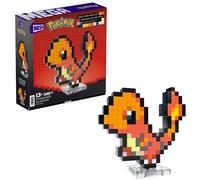 MEGA Pokémon Showcase Charmander set in stile retrò pixelato da costruire con