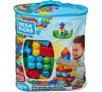 Mega Bloks - Big Costruzione Borsa Blu - 60 Pezzi