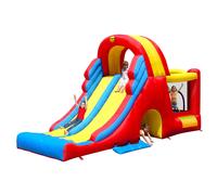 Mega Scivolo Combo Giostra Castello Gonfiabile con Pompa Inclusa Happy Hop
