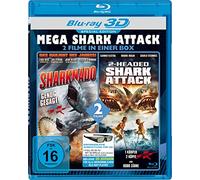 MEGA SHARK ATTACK: Sharknado & 2-Headed Shark Attack (Real 3D Blu-ray) [Special Edition]