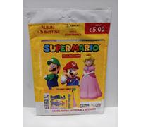MEGA STARTER PACK ALBUM FIGURINE SUPER MARIO + 5 BUSTINE PANINI