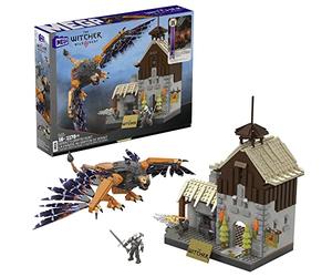 MEGA The Witcher Wild Hunt Geralt e la Caccia al Grifone, set da costruzione con 1170 pezzi, luci LED e mini action figure di Geralt inclusi, giocattolo per ragazzi, 16+ anni, HDL28