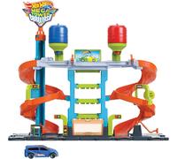 MEGA TOWER CAR WASH Playset TORRE LAVAGGIO Cambia Colore HOT WHEELS HDP05