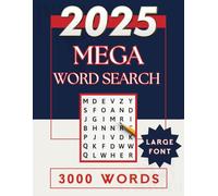 Mega Word Search Book 2025: Word Searches with Large Print and 3000 words to find | 8.5x11 inches, 400 pages | 200 Puzzles… Gift for Holidays, Vacation, and Free Time