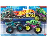 Hot Wheels Monster Trucks Monster Truck- Pack da 2 Veicoli Collezionabili, 3+Anni