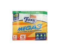 Mega3 Papel Higiénico Triple Duración 4 Rollos