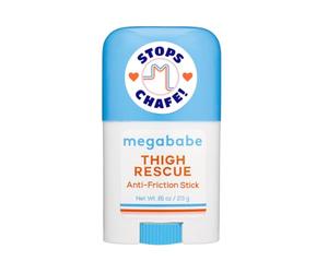 Megababe Mini coscia Rescue Anti Chafe Stick - Formato da viaggio con aloe, melograno e olio di vinaccioli