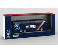 Megableu - Bus FFF - Squadra francese 1:50-28 cm, licenza ufficiale FFF con veicolo giocattolo calcio, autobus squadra francese